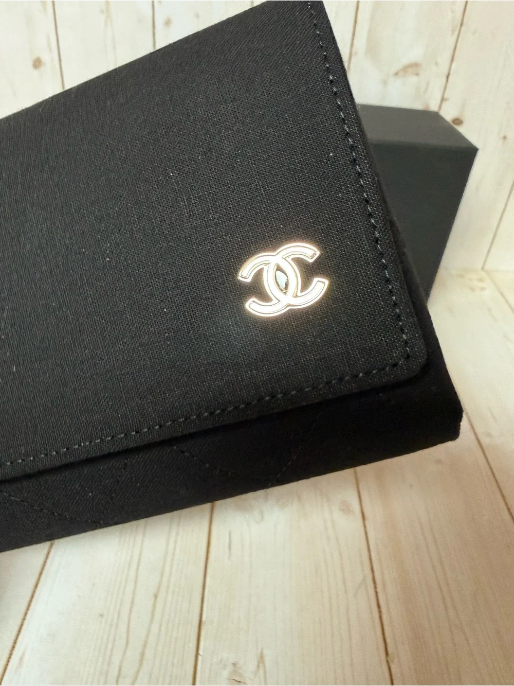 CHANEL Sunglasses Case Black